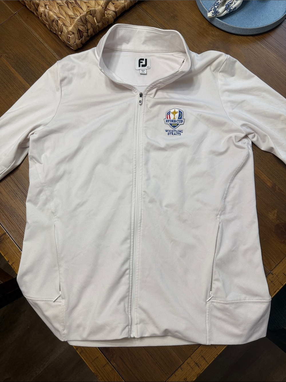 FootJoy White Ryder Cup Full-Zip Utility Jacket